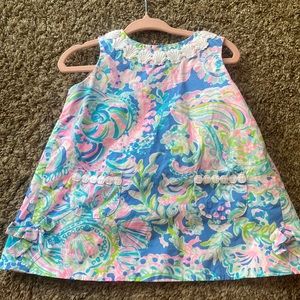 Lilly Pulitzer 12-18 month open back dress with diaper cover